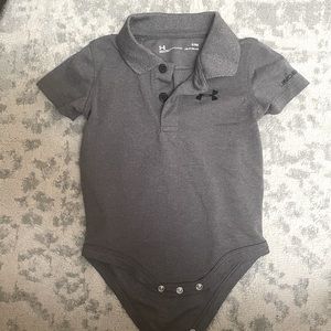 Baby boy under armour onesie